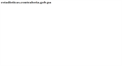 Desktop Screenshot of estadisticas.contraloria.gob.pa